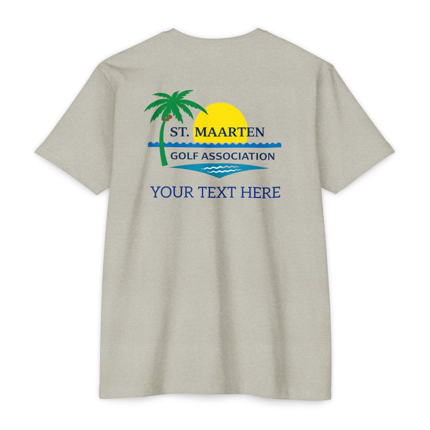 SMGA Classic Unisex Golf T-Shirt. Official Sint Maarten Golf Association Apparel