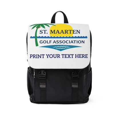 St. Maarten Golf Association Custom Shoulder Backpack — Print Your Text Here