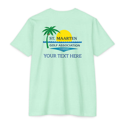 SMGA Classic Unisex Golf T-Shirt. Official Sint Maarten Golf Association Apparel