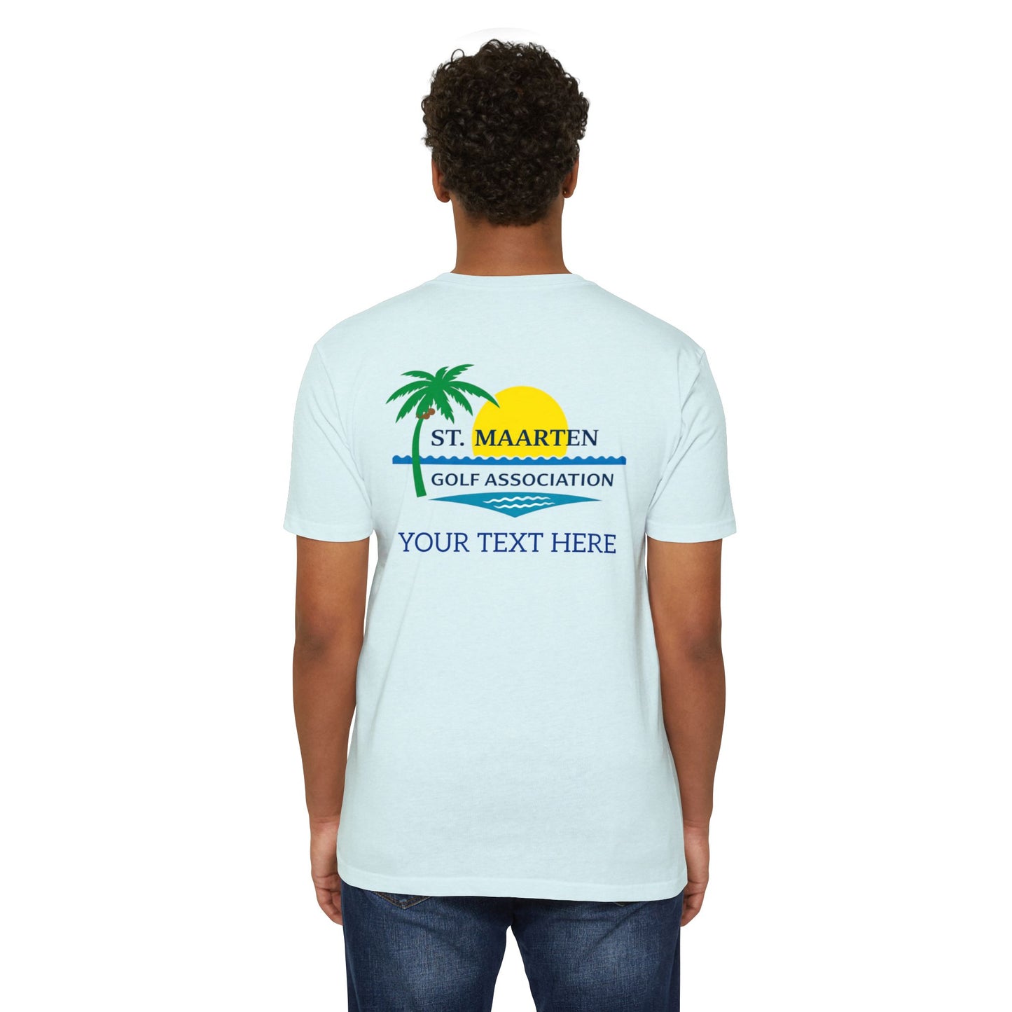 SMGA Classic Unisex Golf T-Shirt. Official Sint Maarten Golf Association Apparel