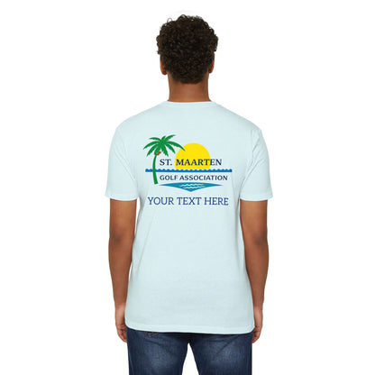 SMGA Classic Unisex Golf T-Shirt. Official Sint Maarten Golf Association Apparel