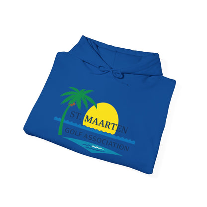 St. Maarten Golf Association Hoodie — Tropical Palm Sunset Golf Pullover