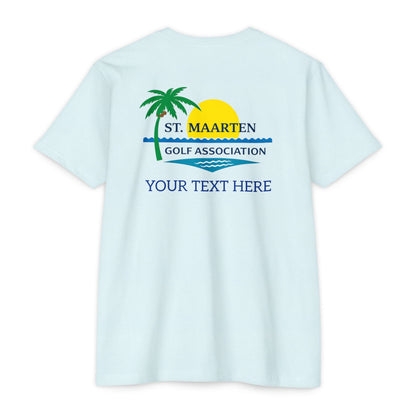 SMGA Classic Unisex Golf T-Shirt. Official Sint Maarten Golf Association Apparel