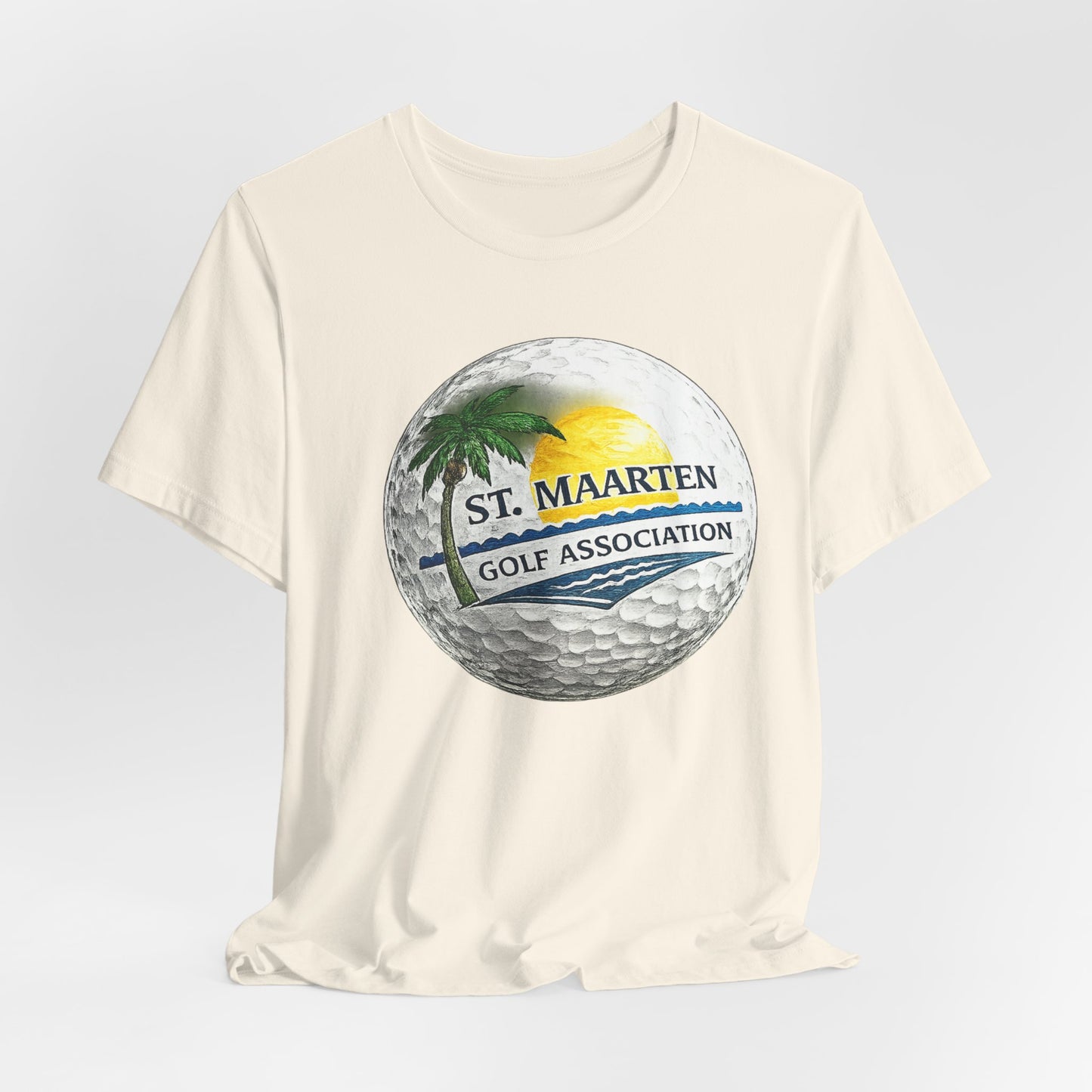 St. Maarten Golf Association Tee — Tropical Golf Ball Graphic T-Shirt