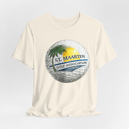 St. Maarten Golf Association Tee — Tropical Golf Ball Graphic T-Shirt