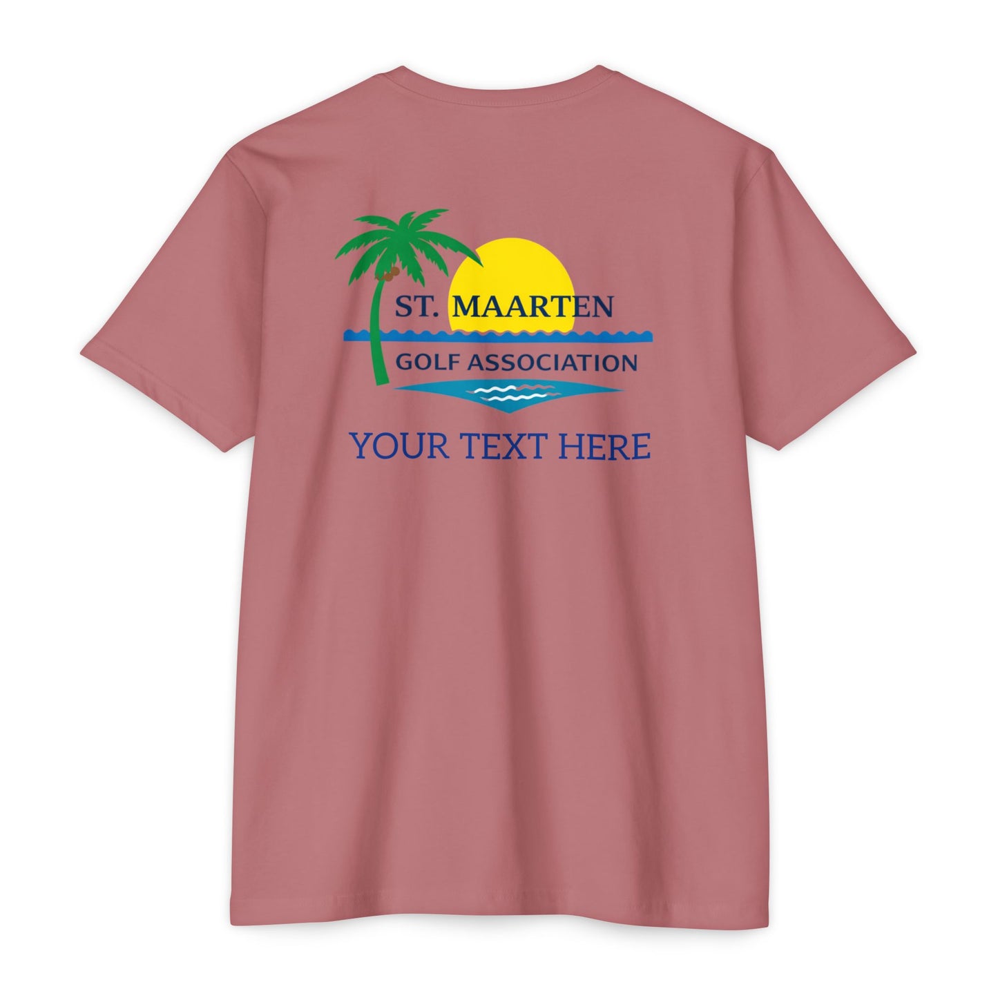 SMGA Classic Unisex Golf T-Shirt. Official Sint Maarten Golf Association Apparel