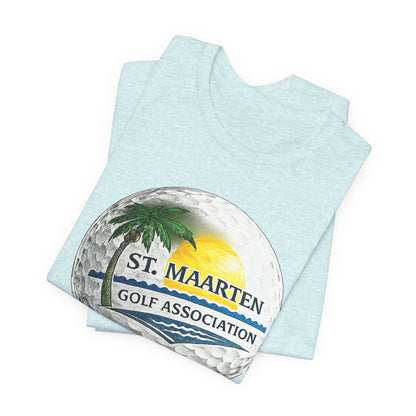 St. Maarten Golf Association Tee — Tropical Golf Ball Graphic T-Shirt