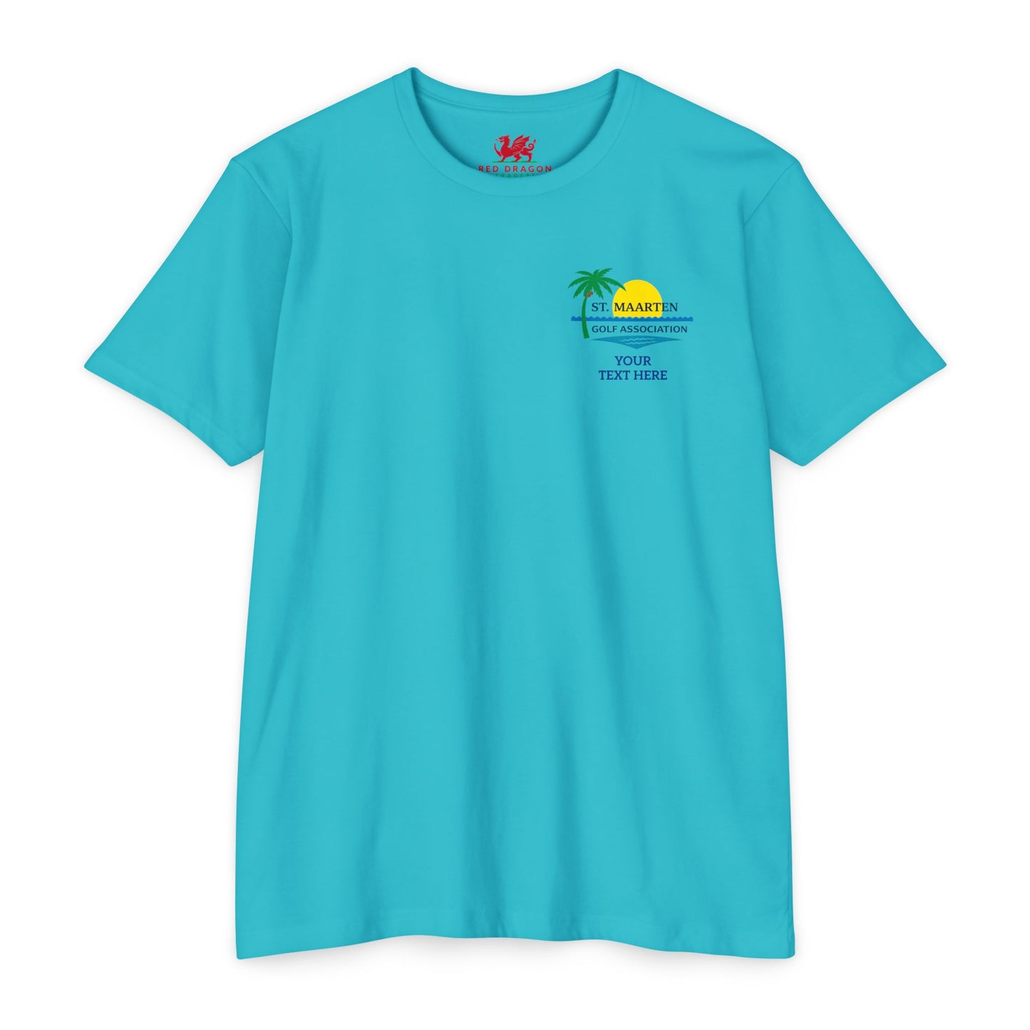 SMGA Classic Unisex Golf T-Shirt. Official Sint Maarten Golf Association Apparel