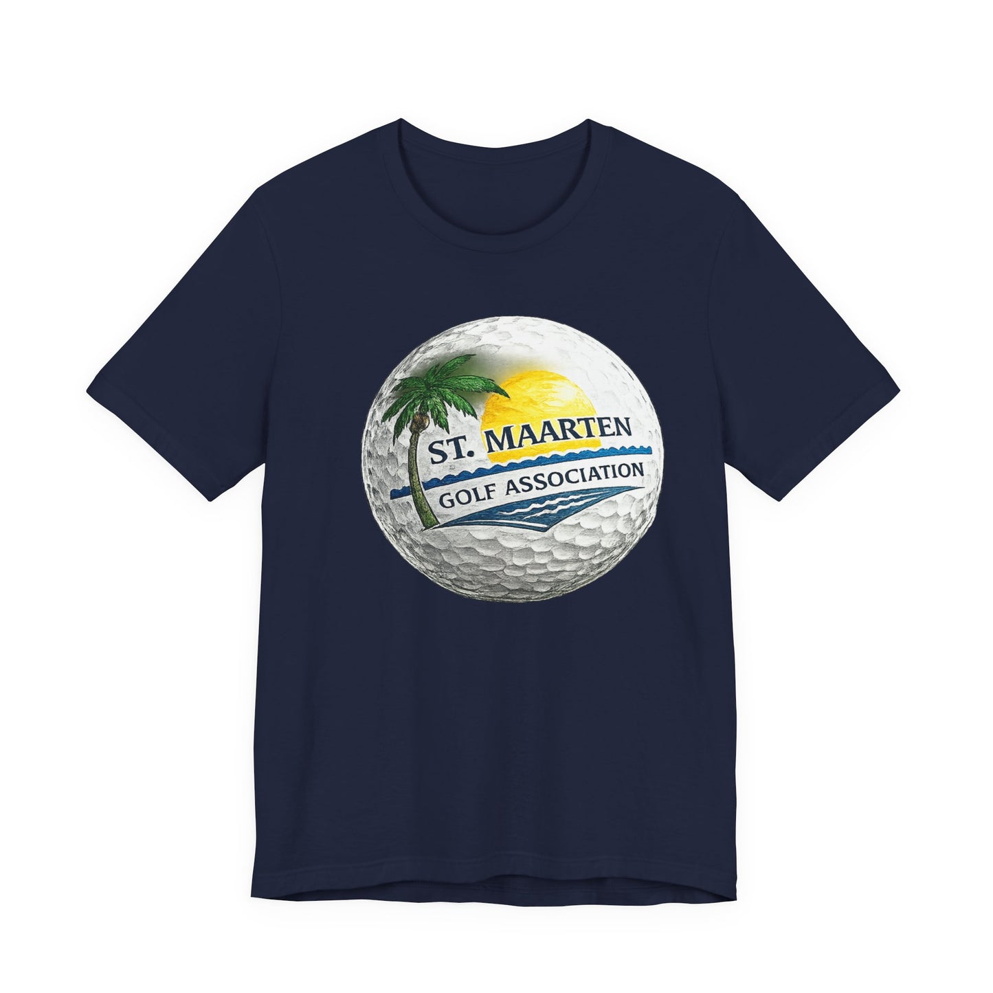 St. Maarten Golf Association Tee — Tropical Golf Ball Graphic T-Shirt