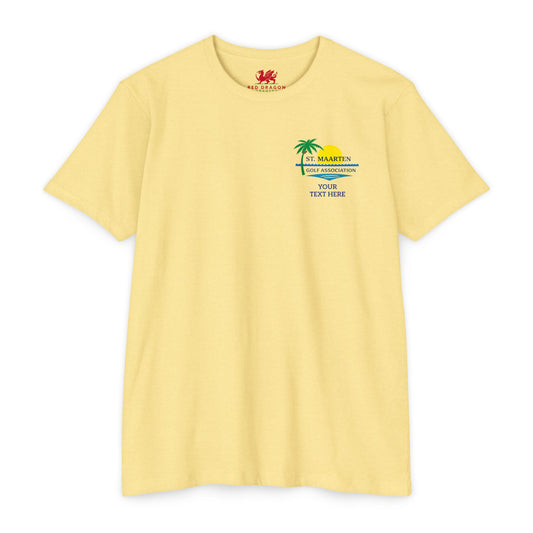 SMGA Classic Unisex Golf T-Shirt. Official Sint Maarten Golf Association Apparel