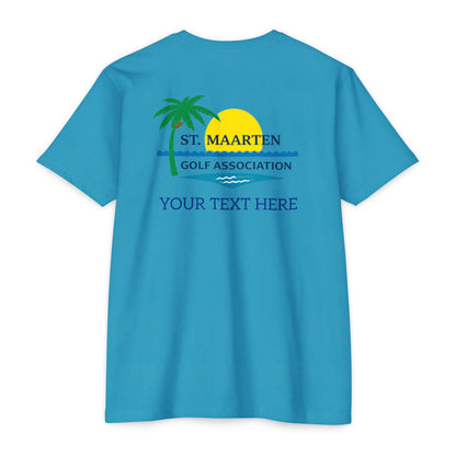 SMGA Classic Unisex Golf T-Shirt. Official Sint Maarten Golf Association Apparel