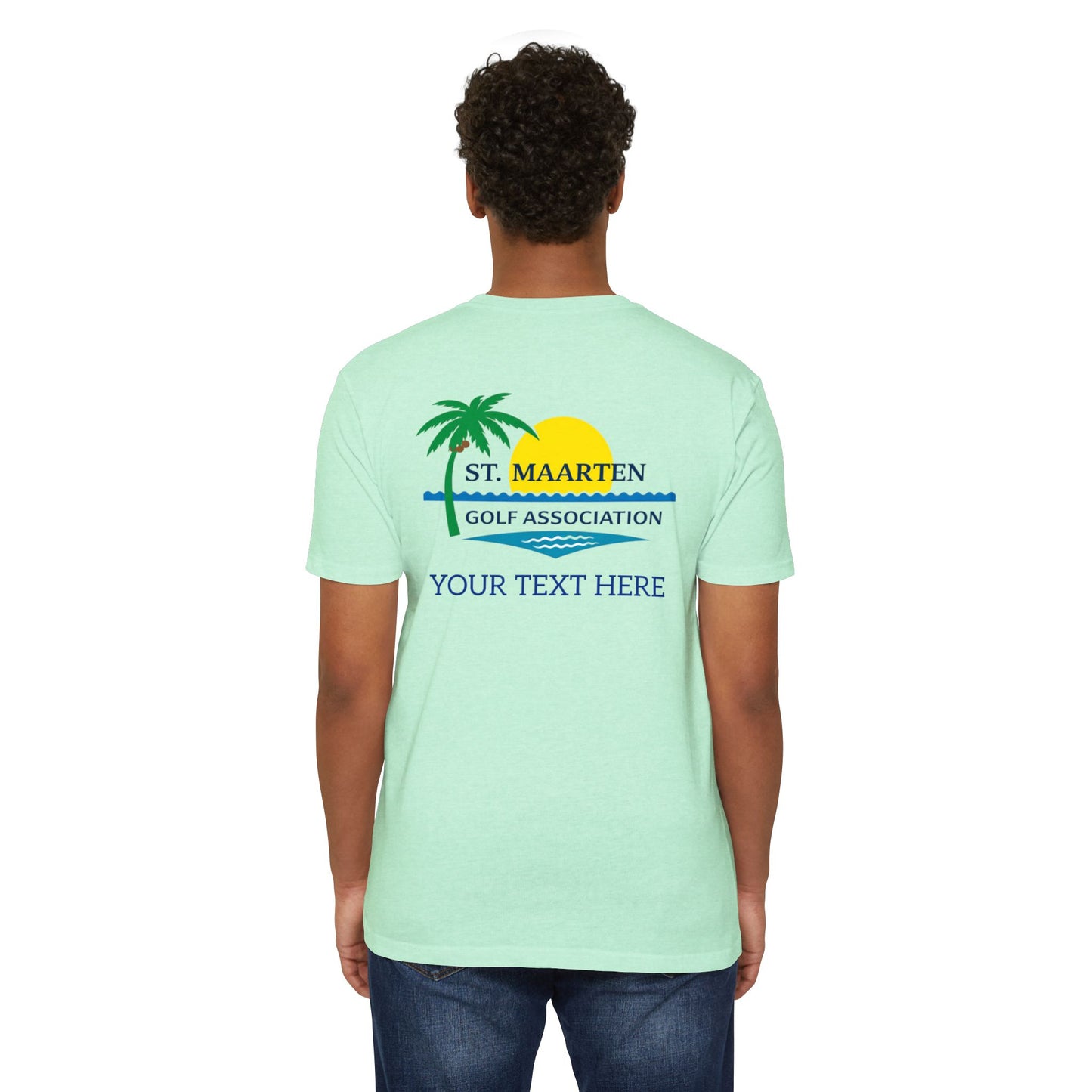 SMGA Classic Unisex Golf T-Shirt. Official Sint Maarten Golf Association Apparel