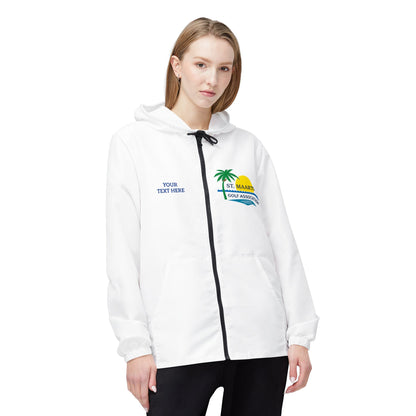 St. Maarten Golf Association Windbreaker Jacket — Tropical Logo Zip-Up