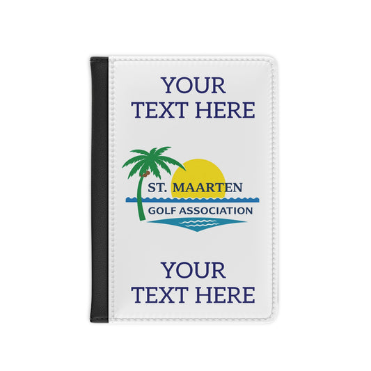 St. Maarten Golf Association Personalized Passport Cover — Custom Text Travel Protector