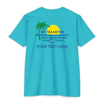 SMGA Classic Unisex Golf T-Shirt. Official Sint Maarten Golf Association Apparel