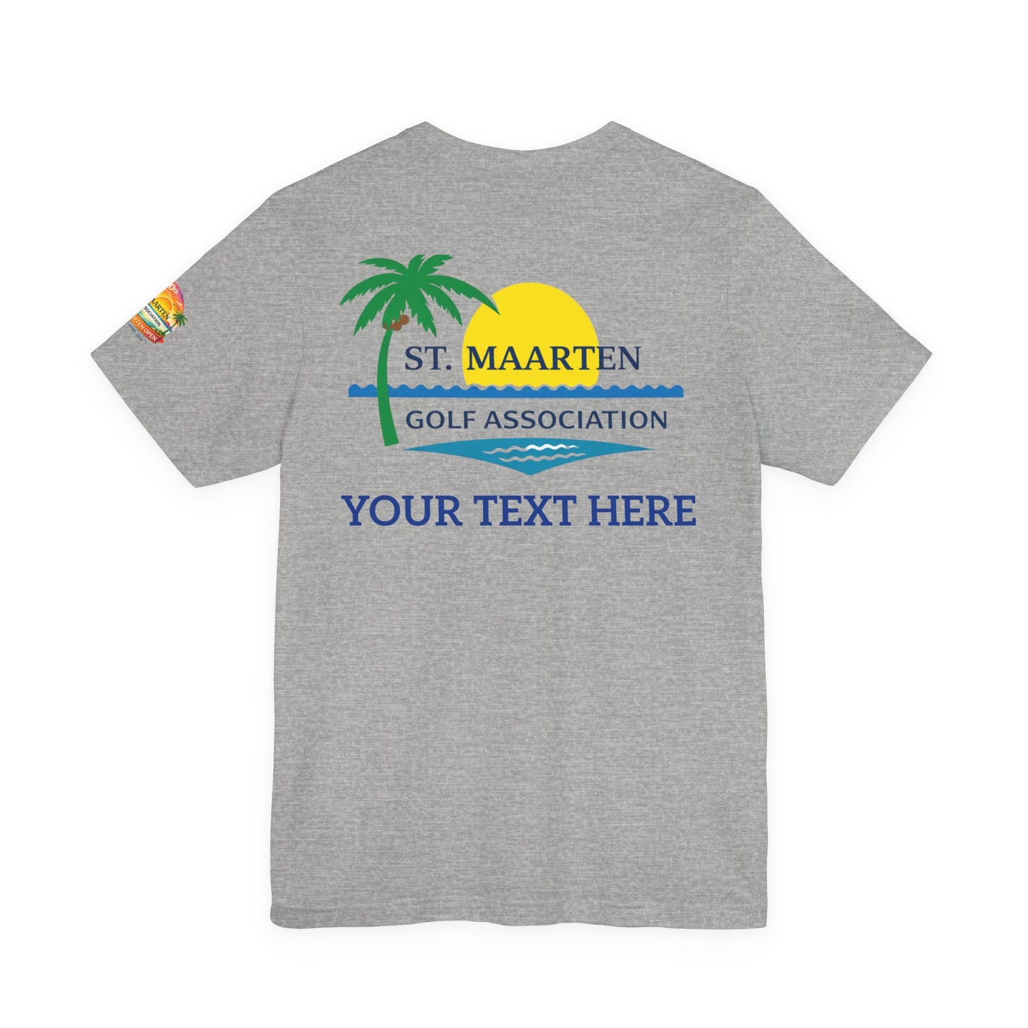 St. Maarten Golf Association Tee — Customizable Island Sunset T-Shirt