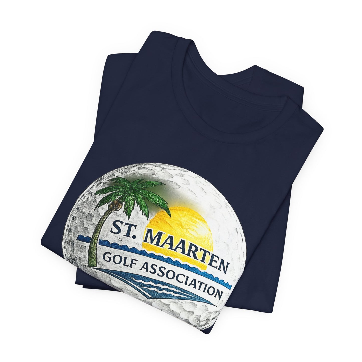 St. Maarten Golf Association Tee — Tropical Golf Ball Graphic T-Shirt