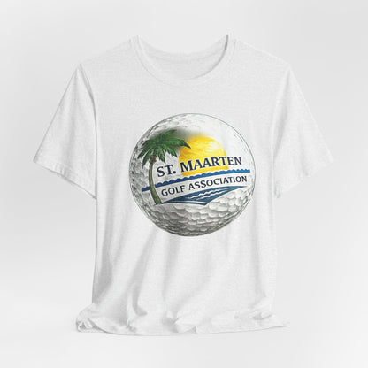 St. Maarten Golf Association Tee — Tropical Golf Ball Graphic T-Shirt