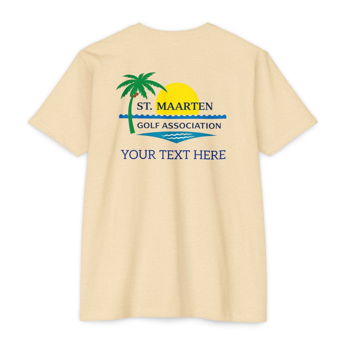 SMGA Classic Unisex Golf T-Shirt. Official Sint Maarten Golf Association Apparel